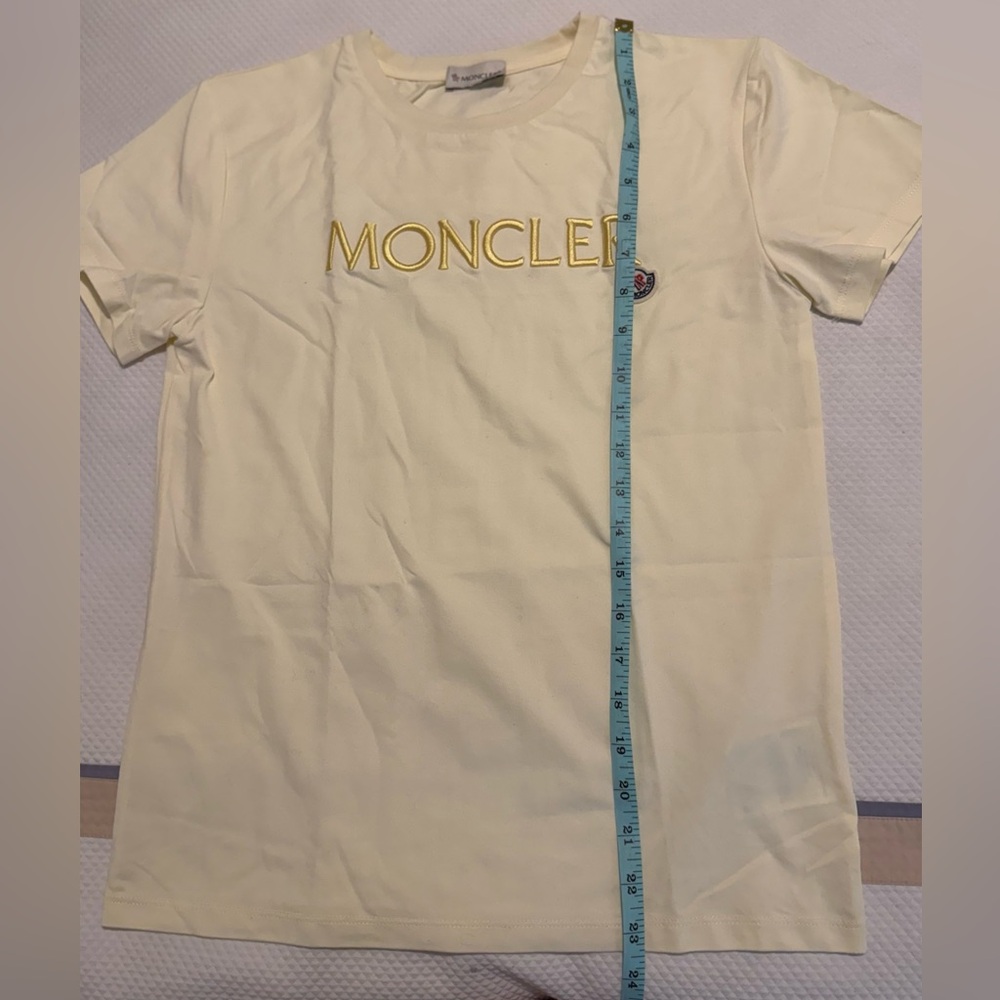 Moncler embroidered-logo cotton T-shirt, Size XS/ 14y - Picture 7 of 9